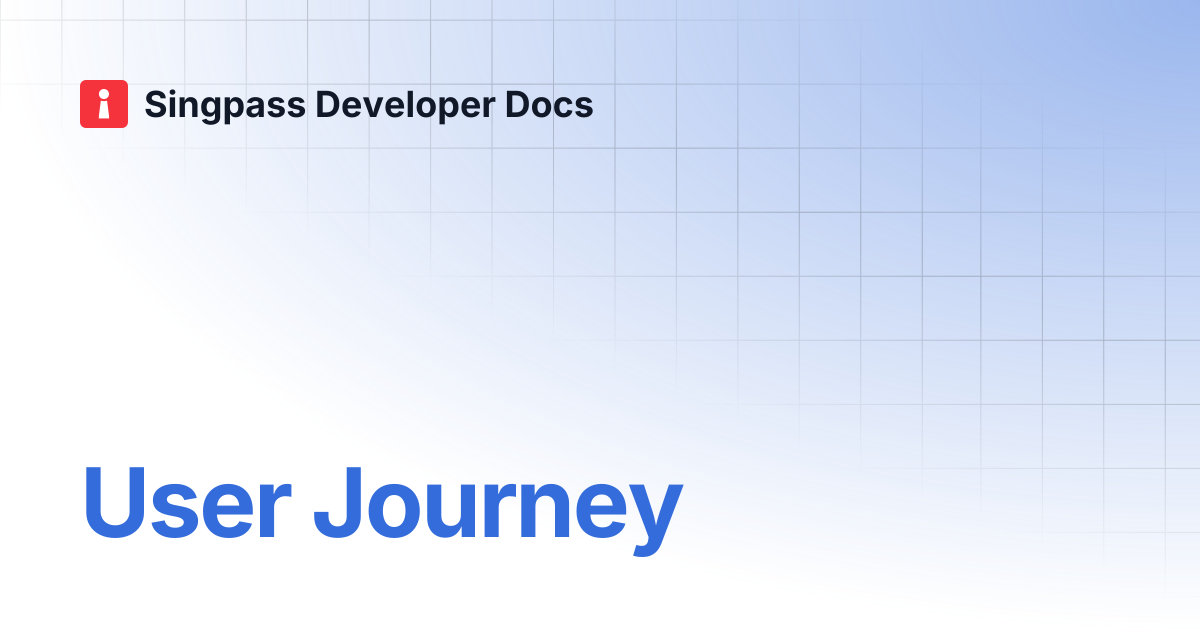 User Journey | Singpass Developer Docs